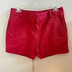 Caslon red women’s chino shorts size 2